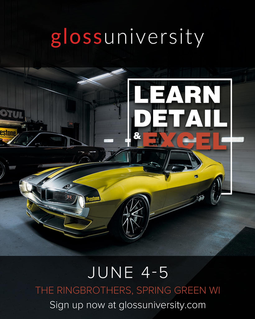 Gloss University and Detailiwise Training Programs at the Ring Brothers June 3rd, 4-5th