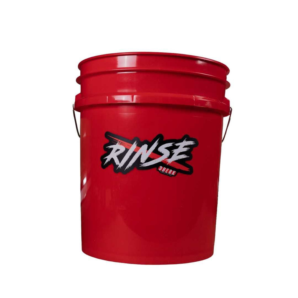 white-box of Red 5 gallon Oberk Bucket