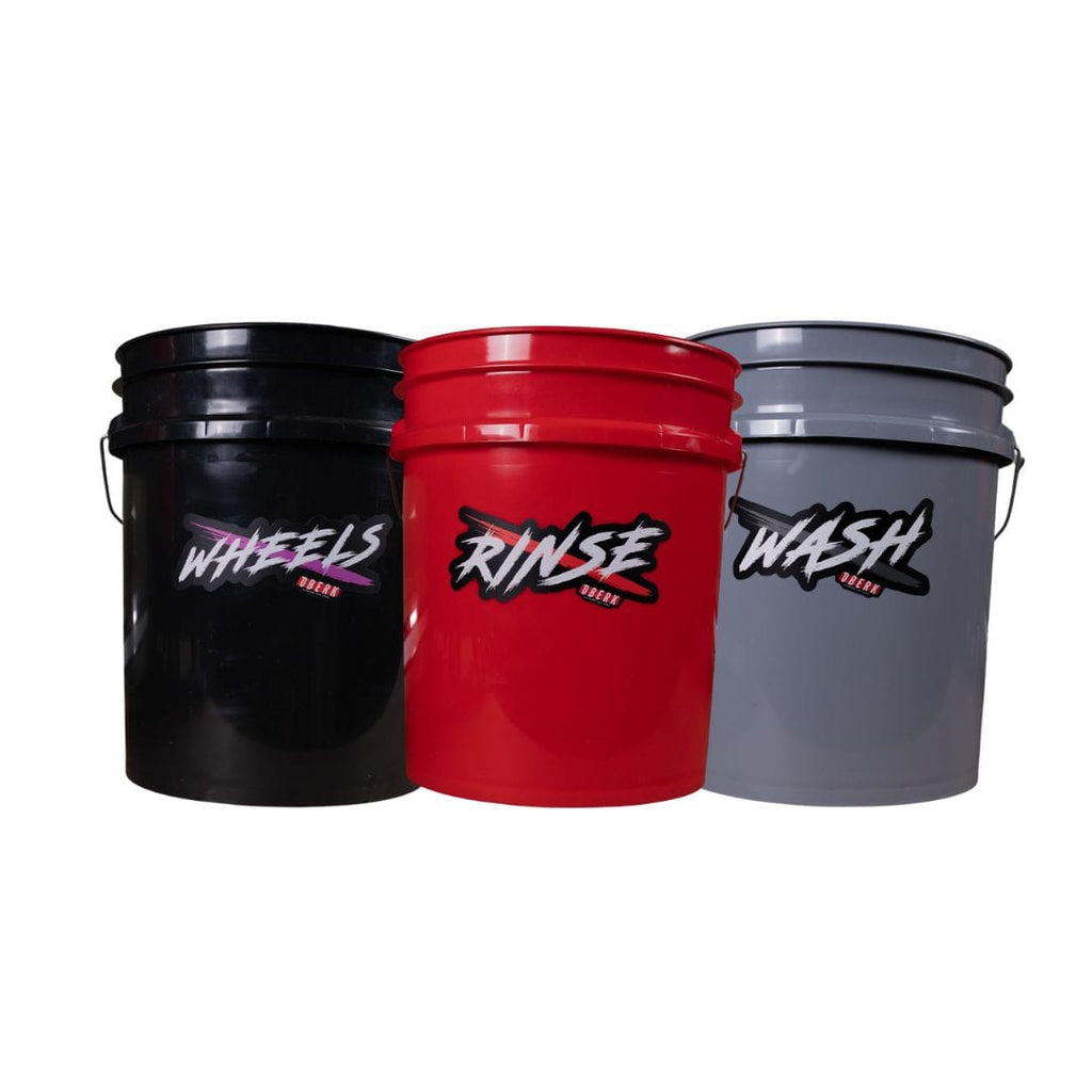 white-box image of wash bucket set