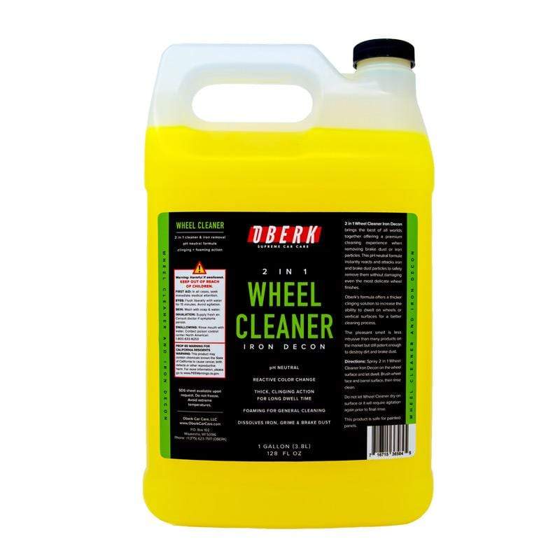 1 Gallon F style HDPE Oberk Wheel cleaner 2 in 1 with iron remover